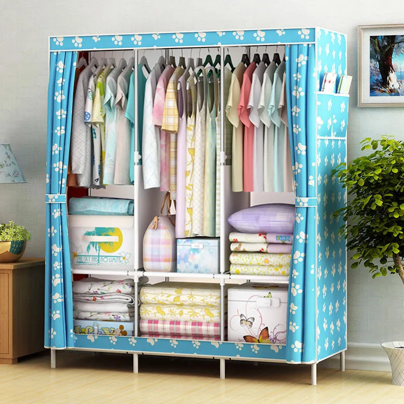 Reinforced Cloth Wardrobe: Dormitory Storage Solution