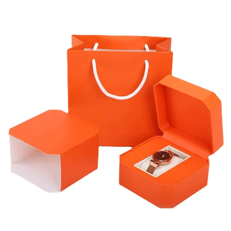 High-Grade PU Watch Case with Custom Logo