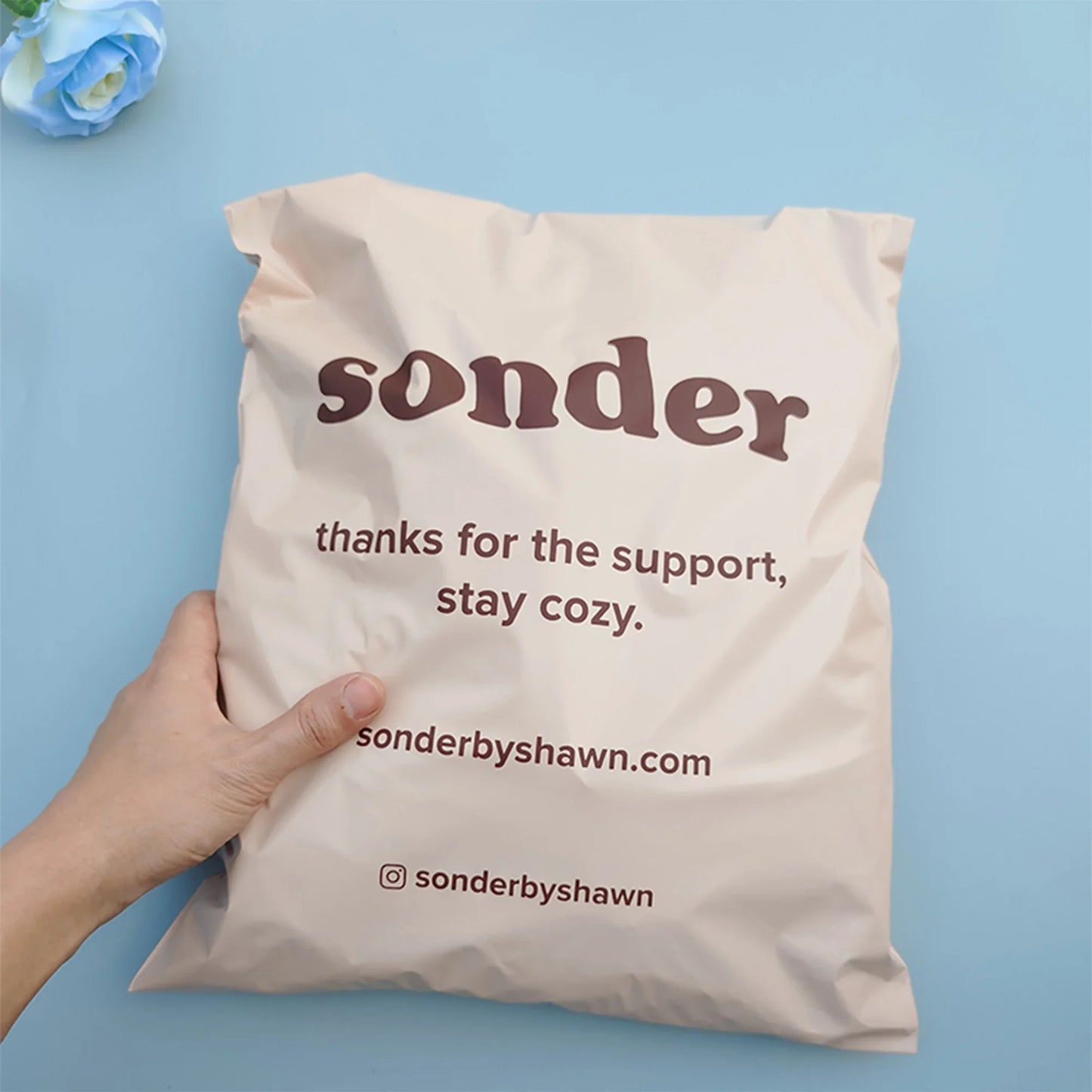 Custom Logo Plastic Mailer Envelope Bags (50pcs/Lot)