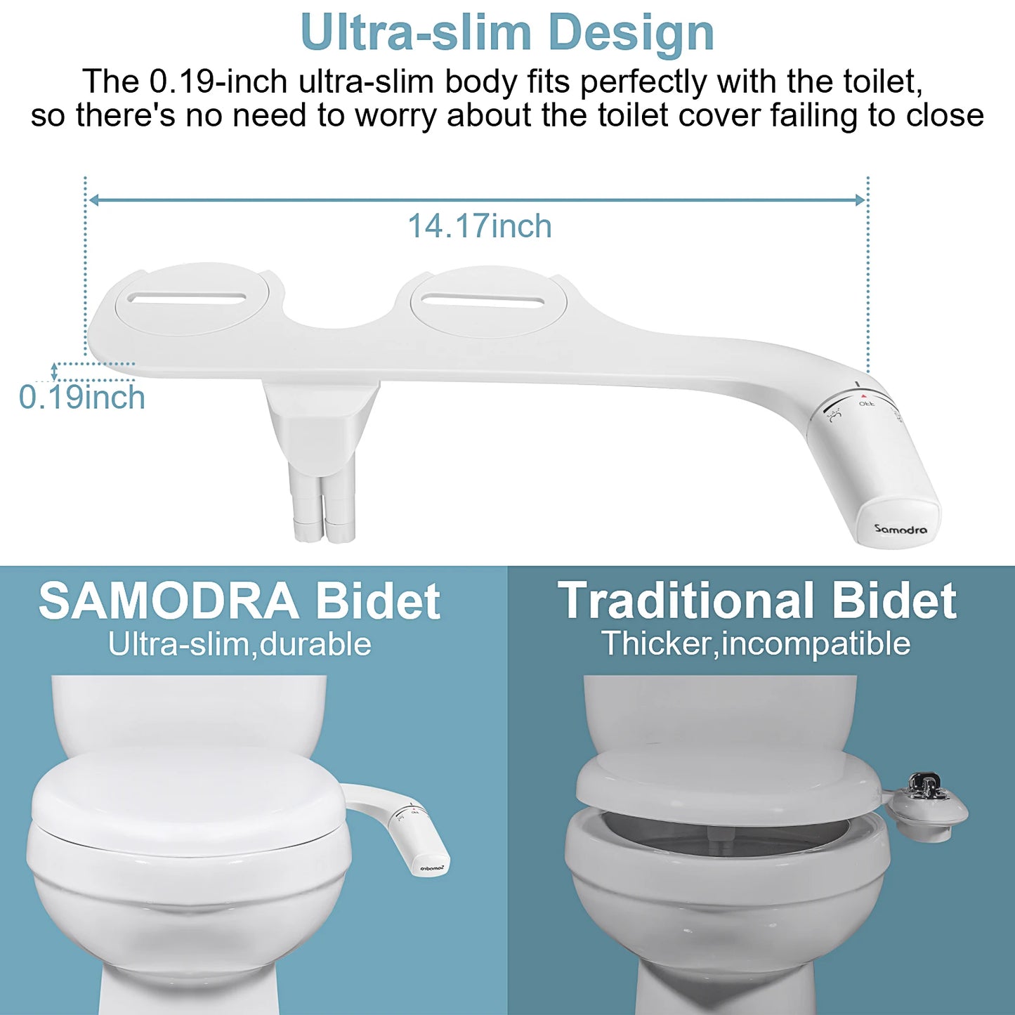 SAMODRA Right/Left Hand Toilet Bidet Sprayer