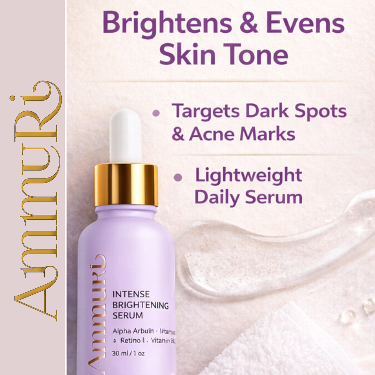 Intense Dark Spot Corrector Serum for Face, Neck & Body (30ml) | Ammuri