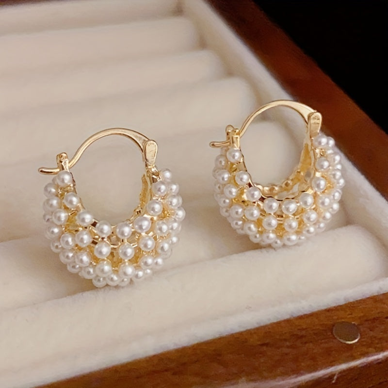 Elegant High Quality Imitation Pearl Earrings