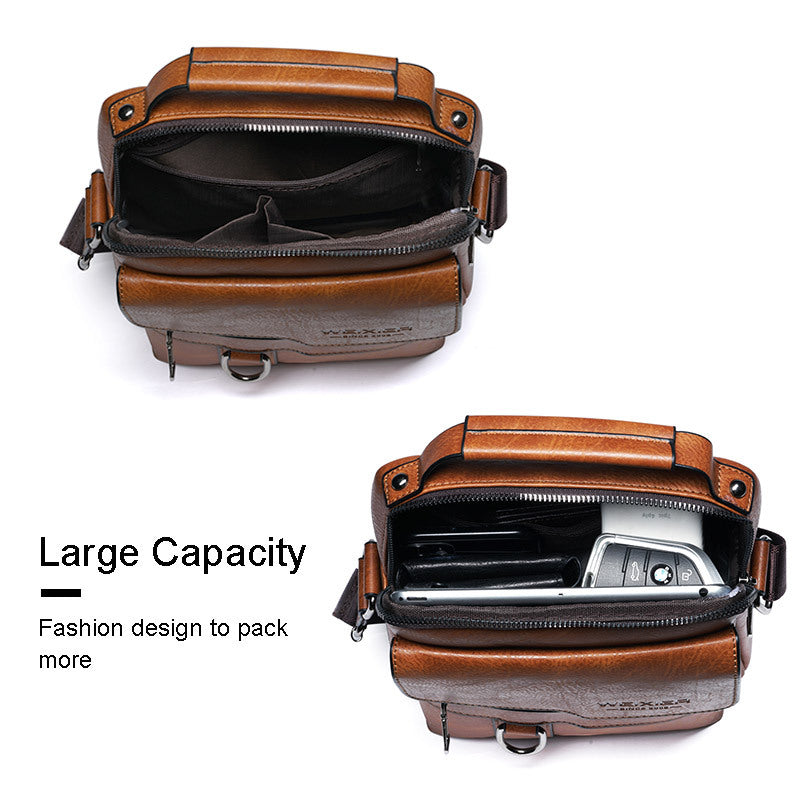 Men's Genuine Leather Crossbody Bag Shoulder Bags