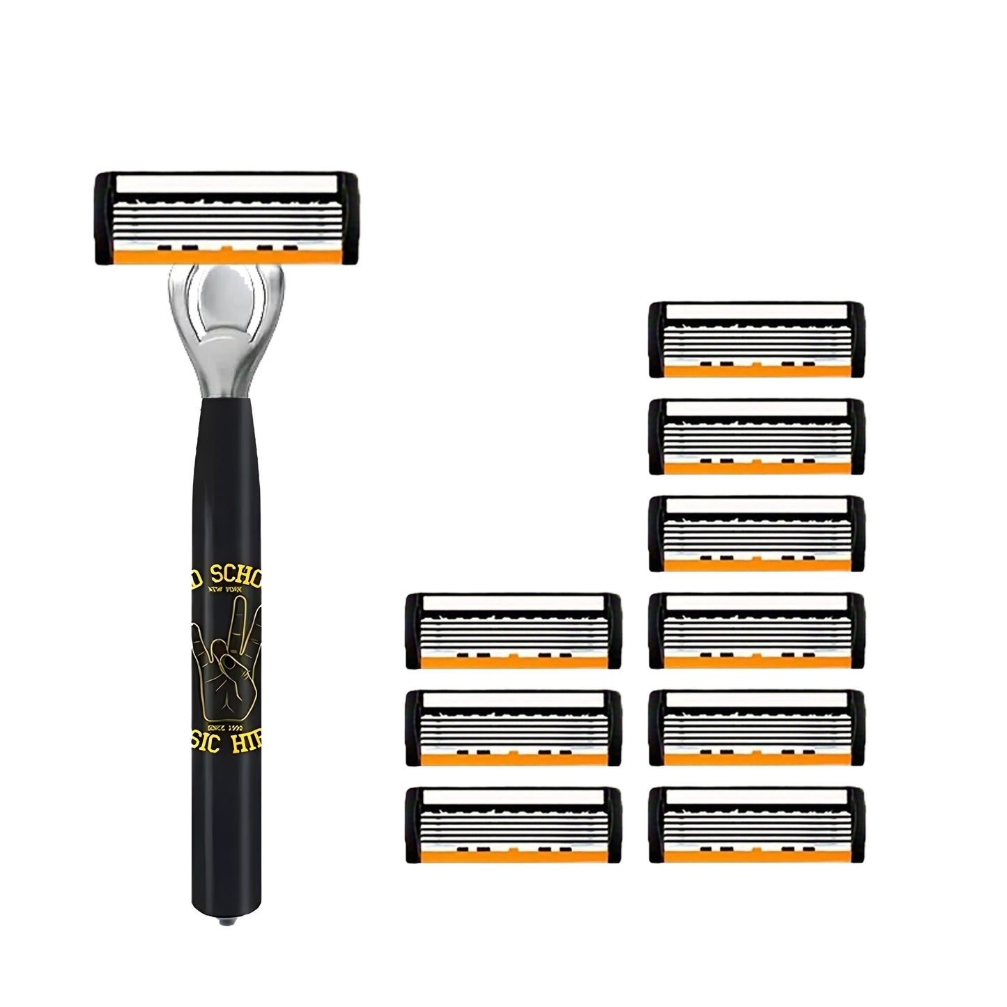 Stainless Steel Men's Manual Safety Razor Set