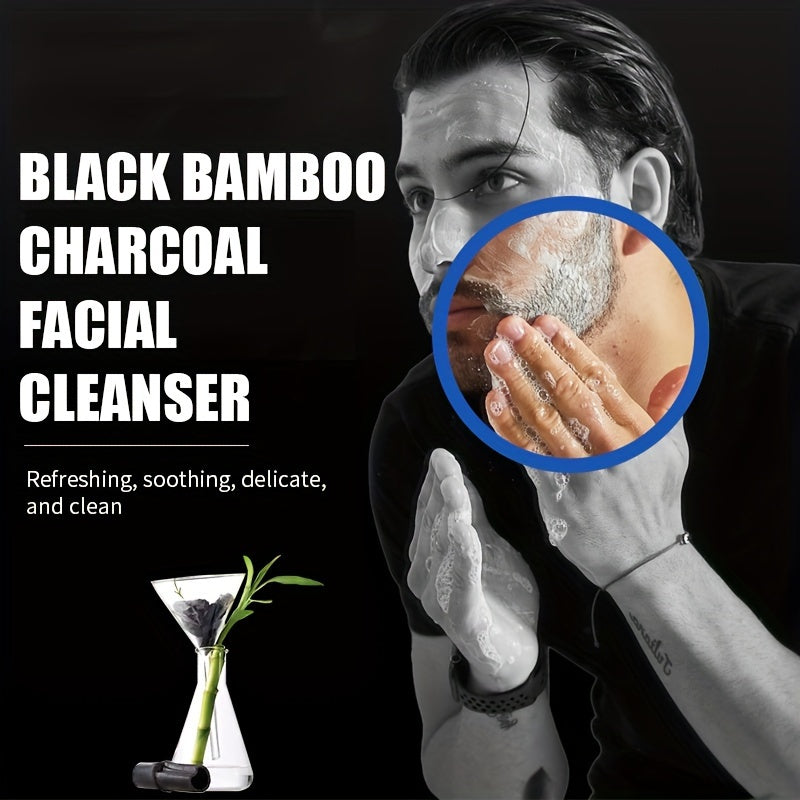 Men's Black Bamboo Charcoal Facial Cleanser