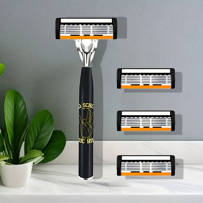 Stainless Steel Men's Manual Safety Razor Set