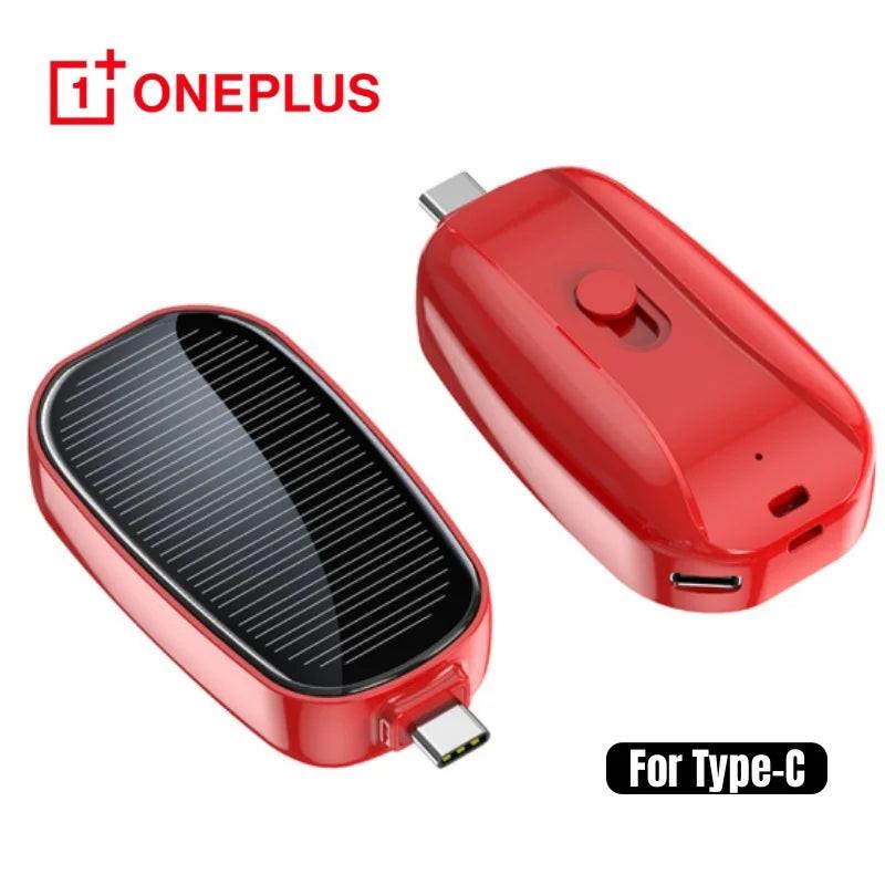 Solar Mini Power Bank Key Ring – Emergency Charger (1200mAh)