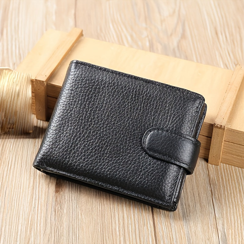 MVA Men's Casual Polyester Lining Leather Wallet