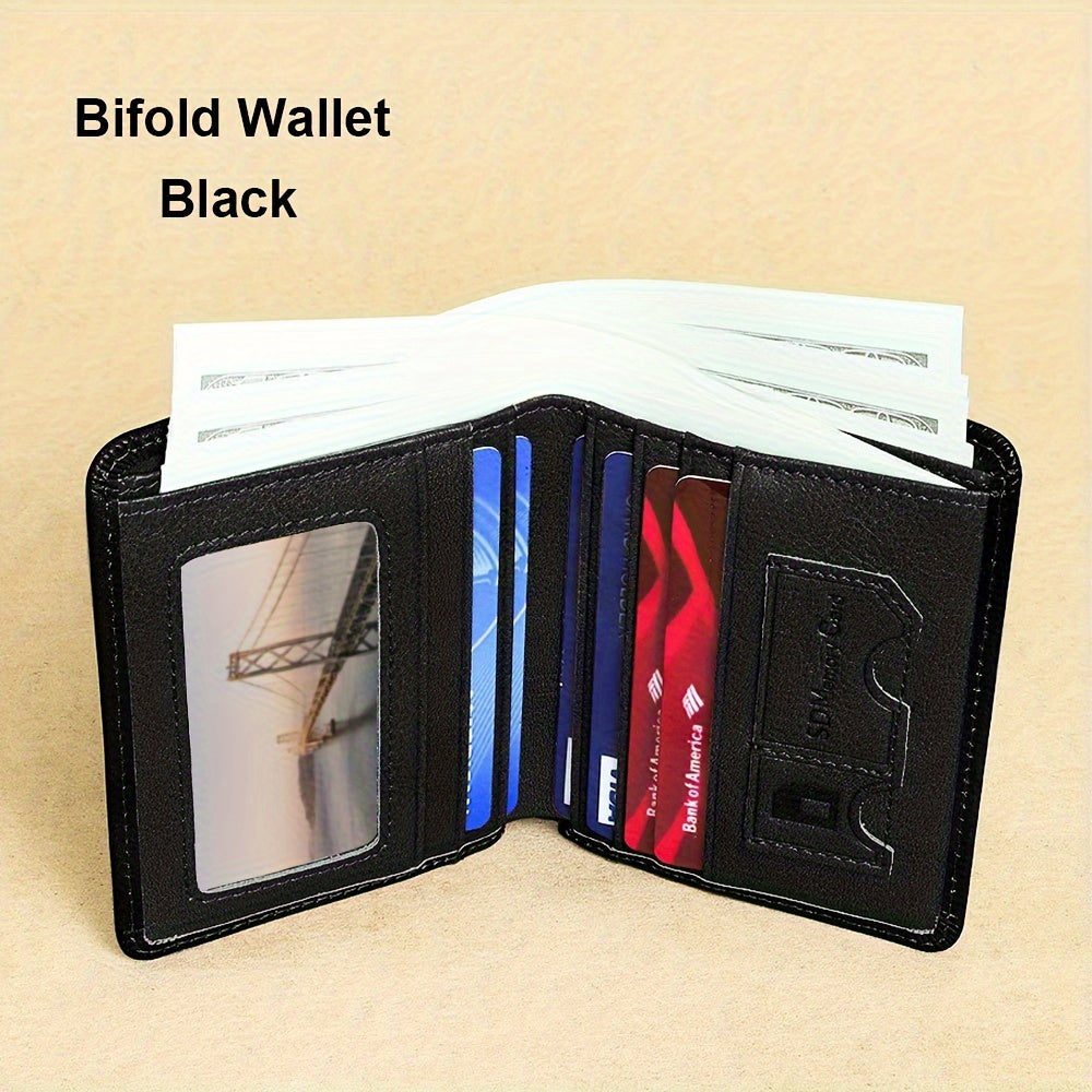 CIEPHIA Vintage Genuine Leather RFID Blocking Wallet for Men