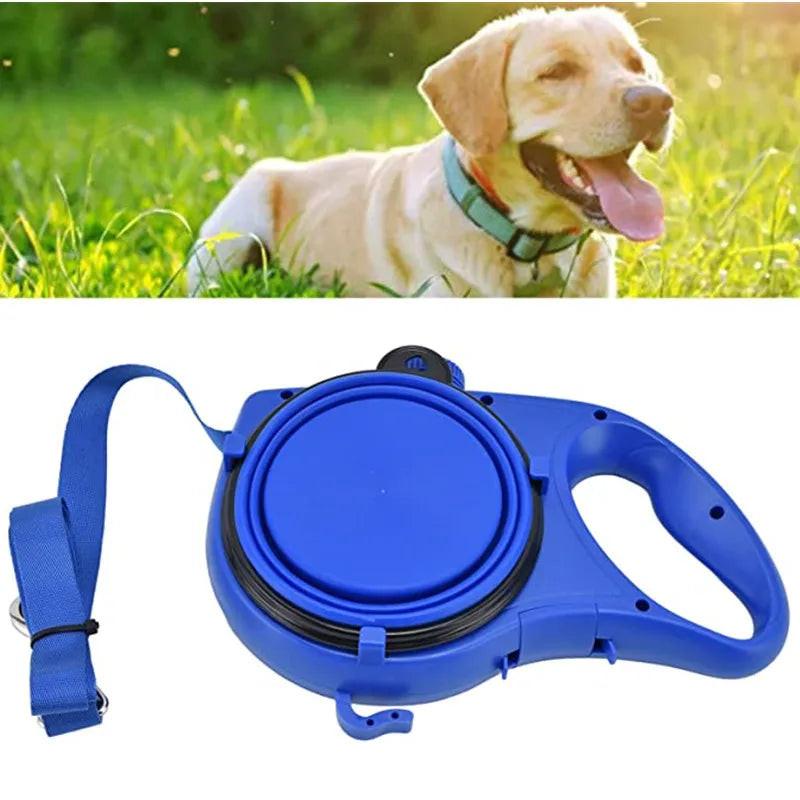 Multifunctional Dog Leash – Built‑In Water Bottle, Bowl & Waste Bag Dispenser