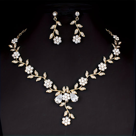 Earrings Plus Necklace Elegant Jewelry Set