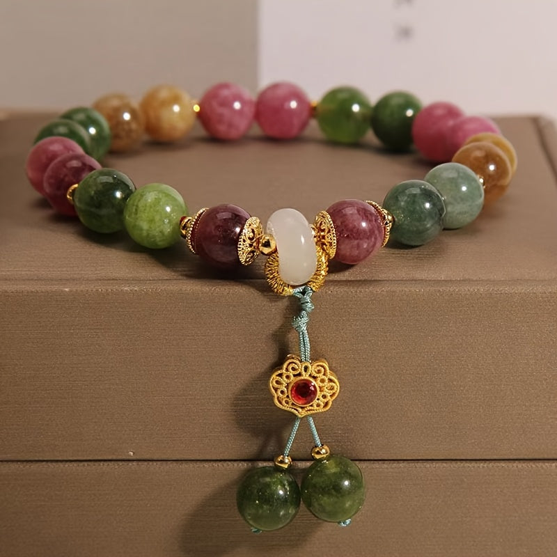 Elegant Natural Stone Beaded Bracelet