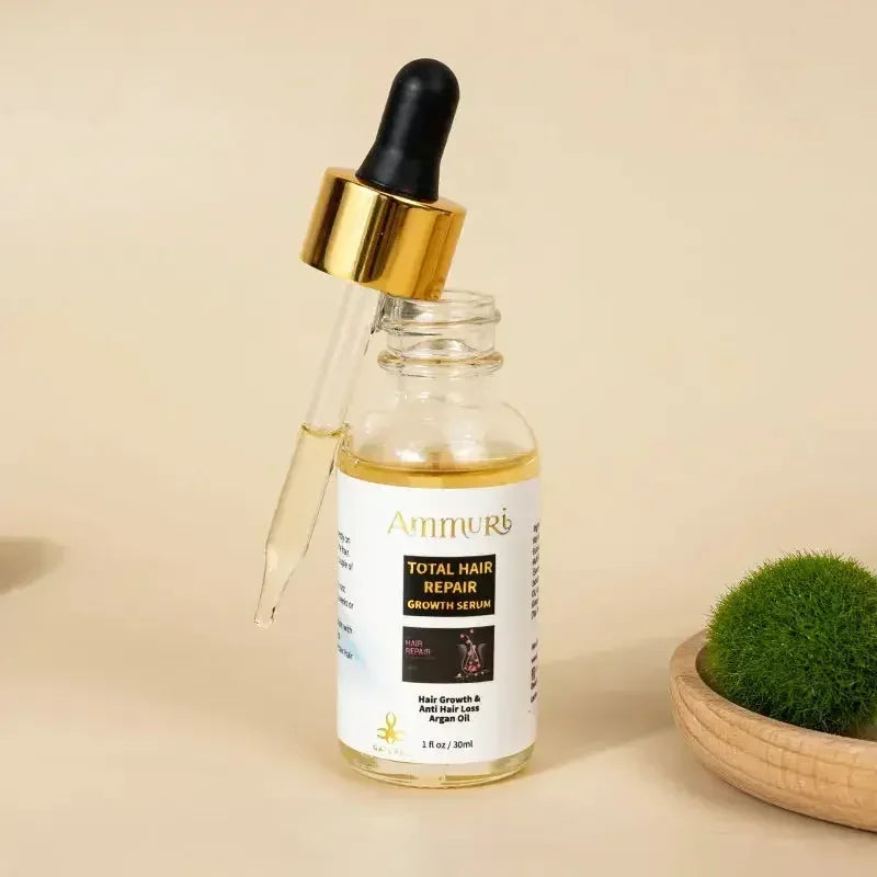 Ammuri Biotin Haircare Set – Anti-Hair Loss Shampoo & Strengthening Hair Serum for Men & Women