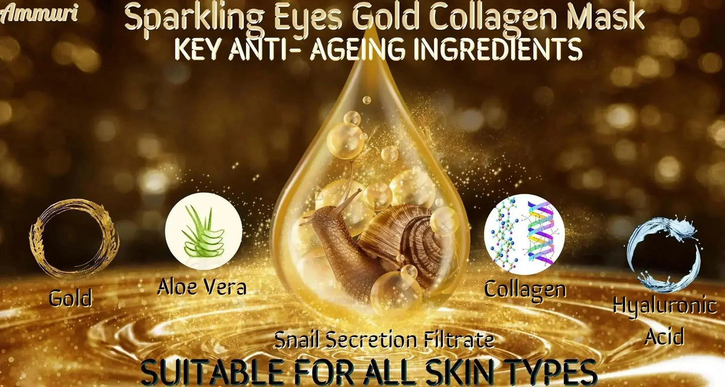 Ammuri Skincare 24K Gold Under Eye Patches for Radiance