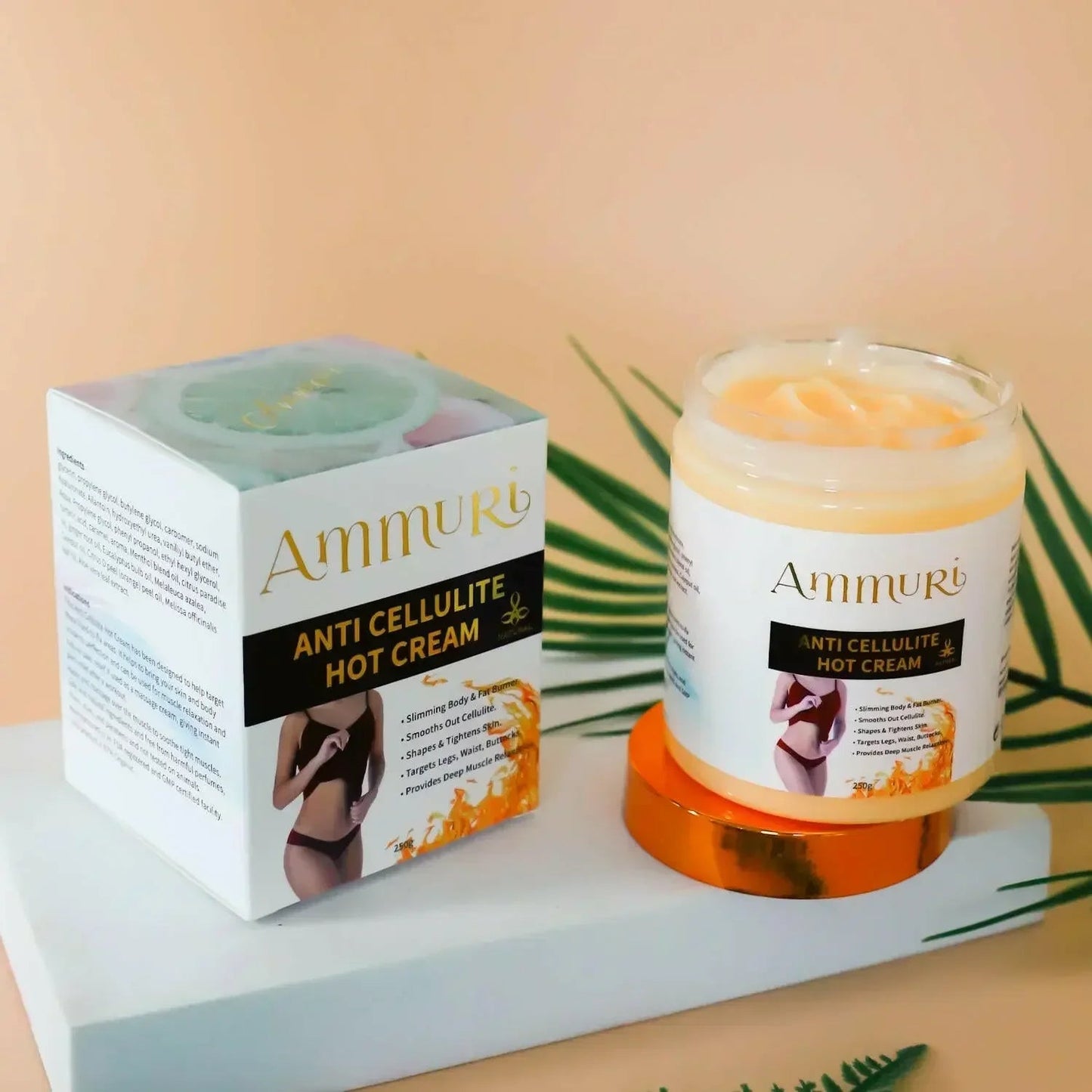 Ammuri Toning & Firming Body Cream – Targets Appearance of Cellulite & Stretch Marks (250g)
