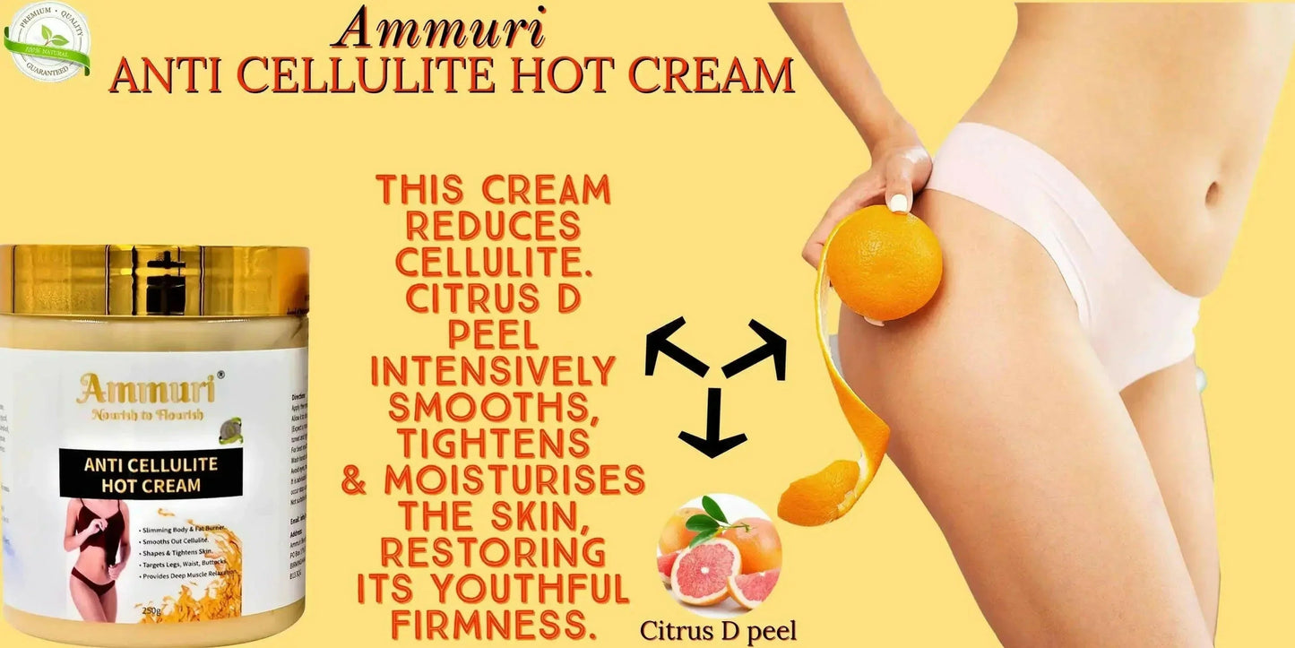 Ammuri Toning & Firming Body Cream – Targets Appearance of Cellulite & Stretch Marks (250g)