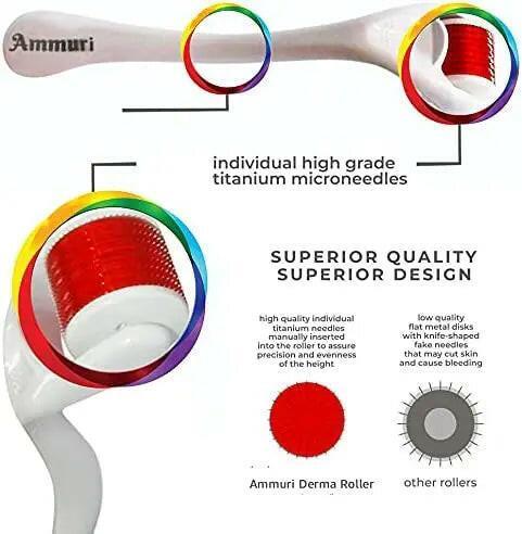 Ammuri Derma Roller Titanium Skin Rejuvenation System