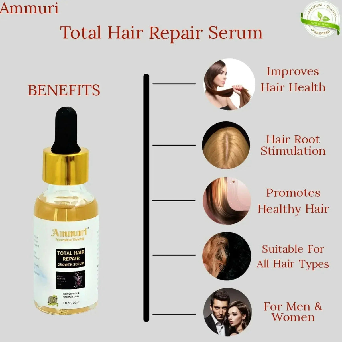 Ammuri Hair Repair Serum 30ml – Scalp & Hair Conditioning Care