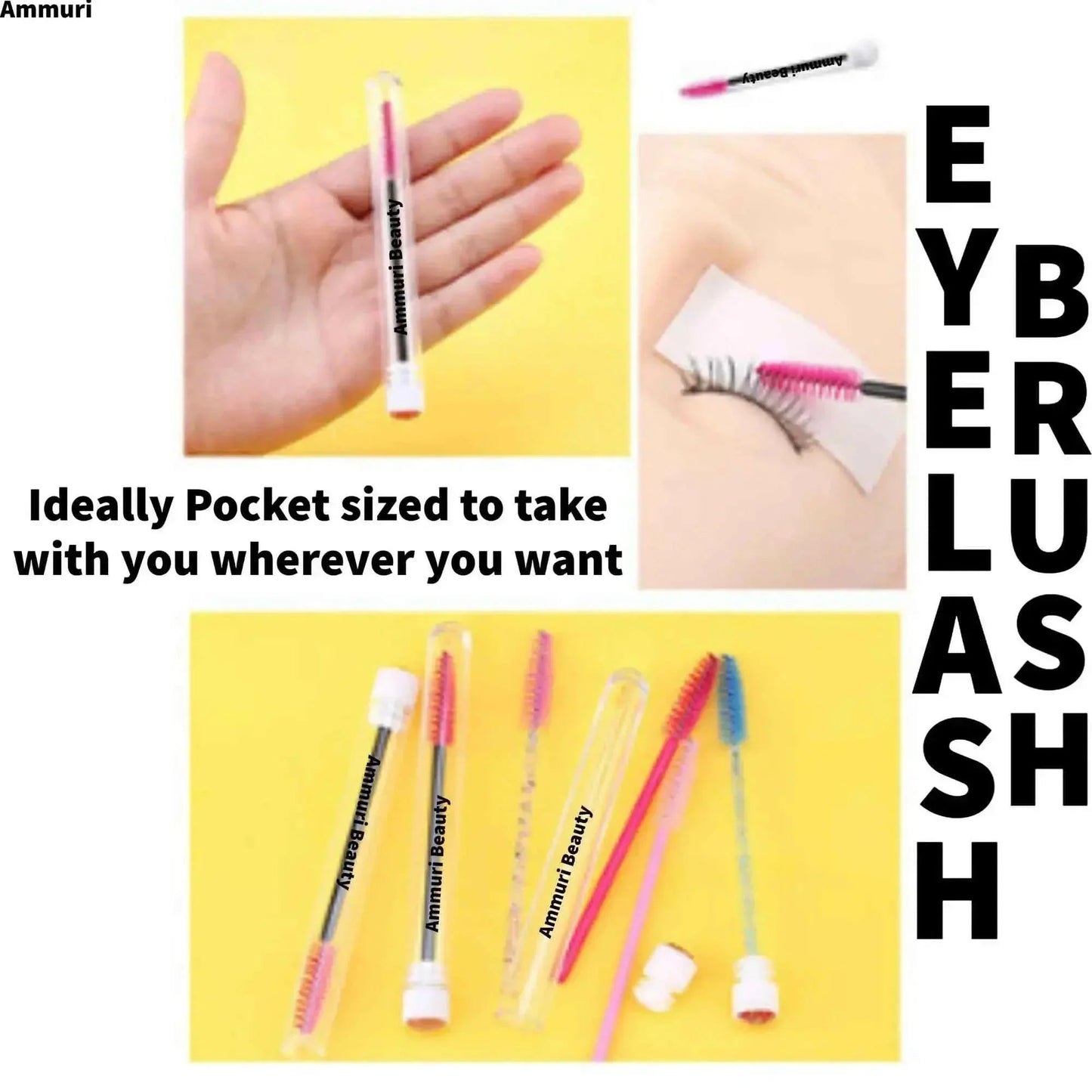 Ammuri Skincare Hygienic Mascara Brushes & Brow Wands