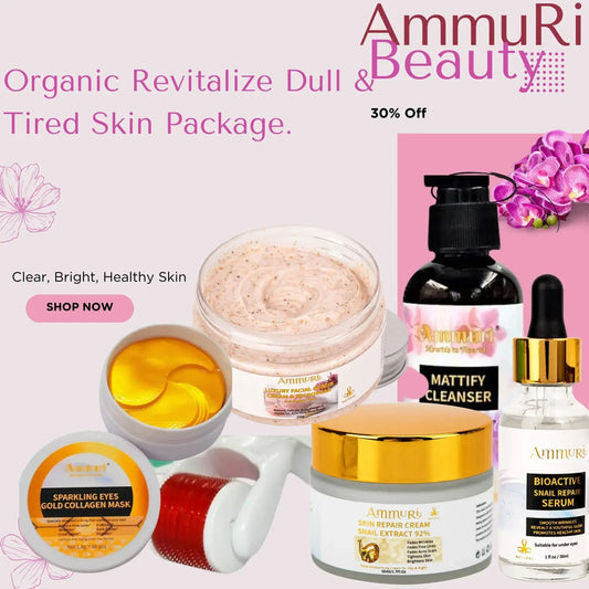 Ammuri Skincare Revitalize Dull Skin Products Package