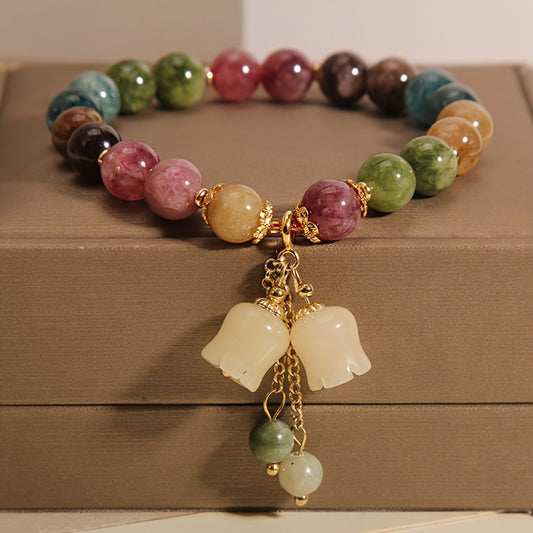 Elegant Natural Stone Beaded Bracelet