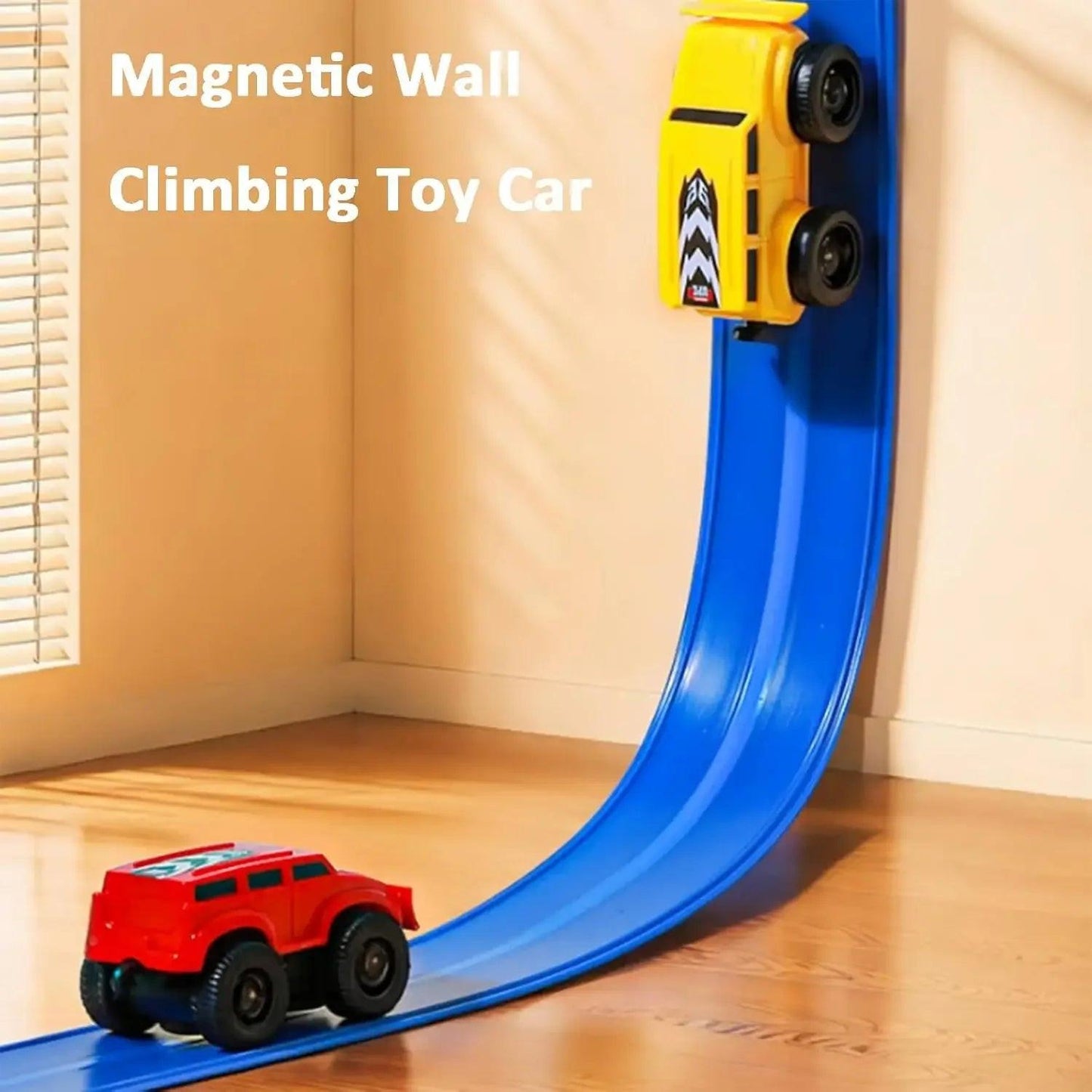 Defy Gravity – 2025 Magnetic Wall Climbing Toy Car with Pull‑Back Inertia (No Batteries Needed)