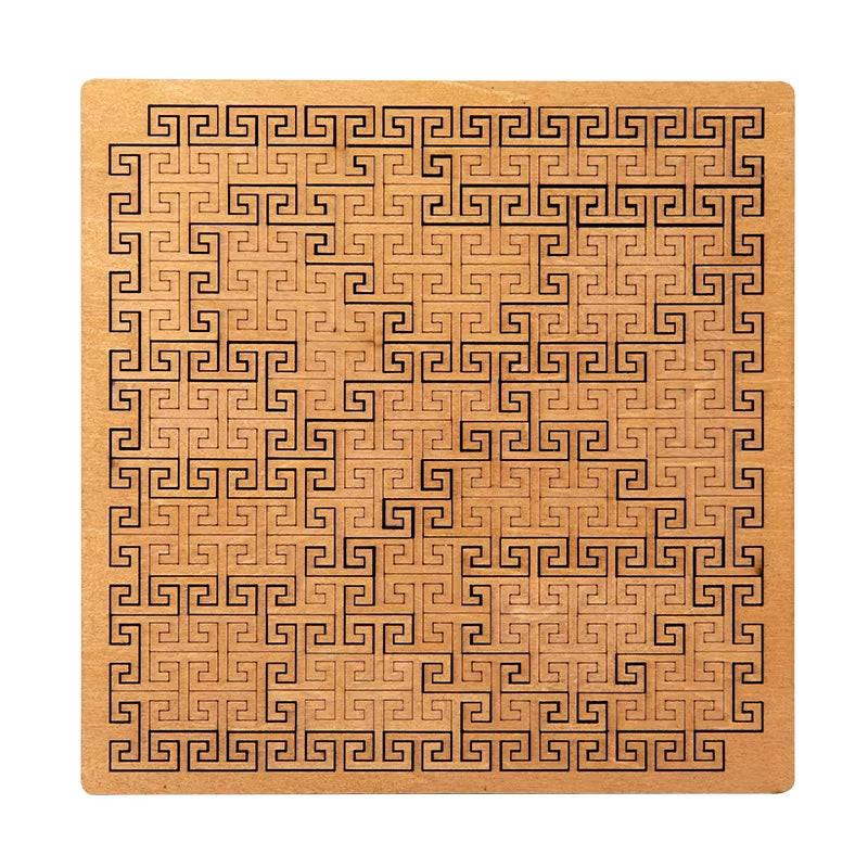 Impossible Wooden Puzzle – 10-Level Tangram Brain Teaser