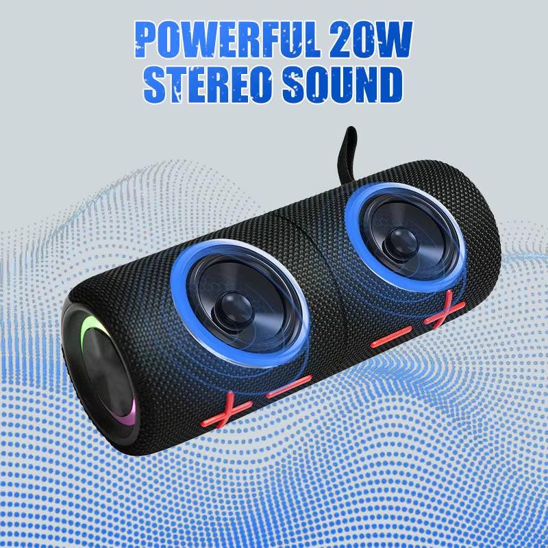 2-in-1 Magnetic Dual Bluetooth Speaker – 20W Waterproof TWS Stereo