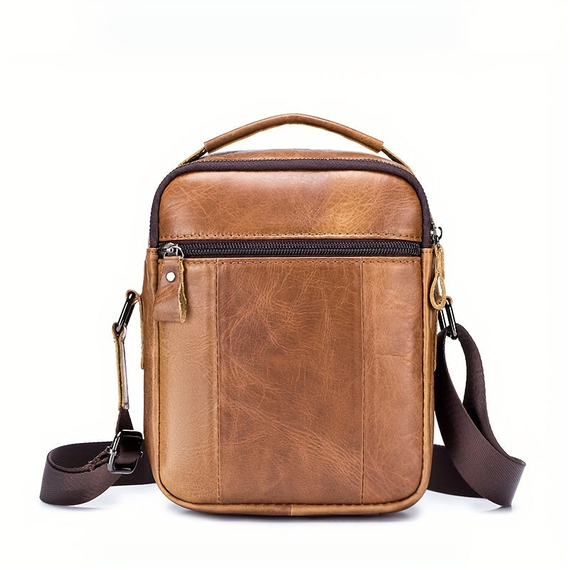 Men's Genuine Leather Crossbody Bag