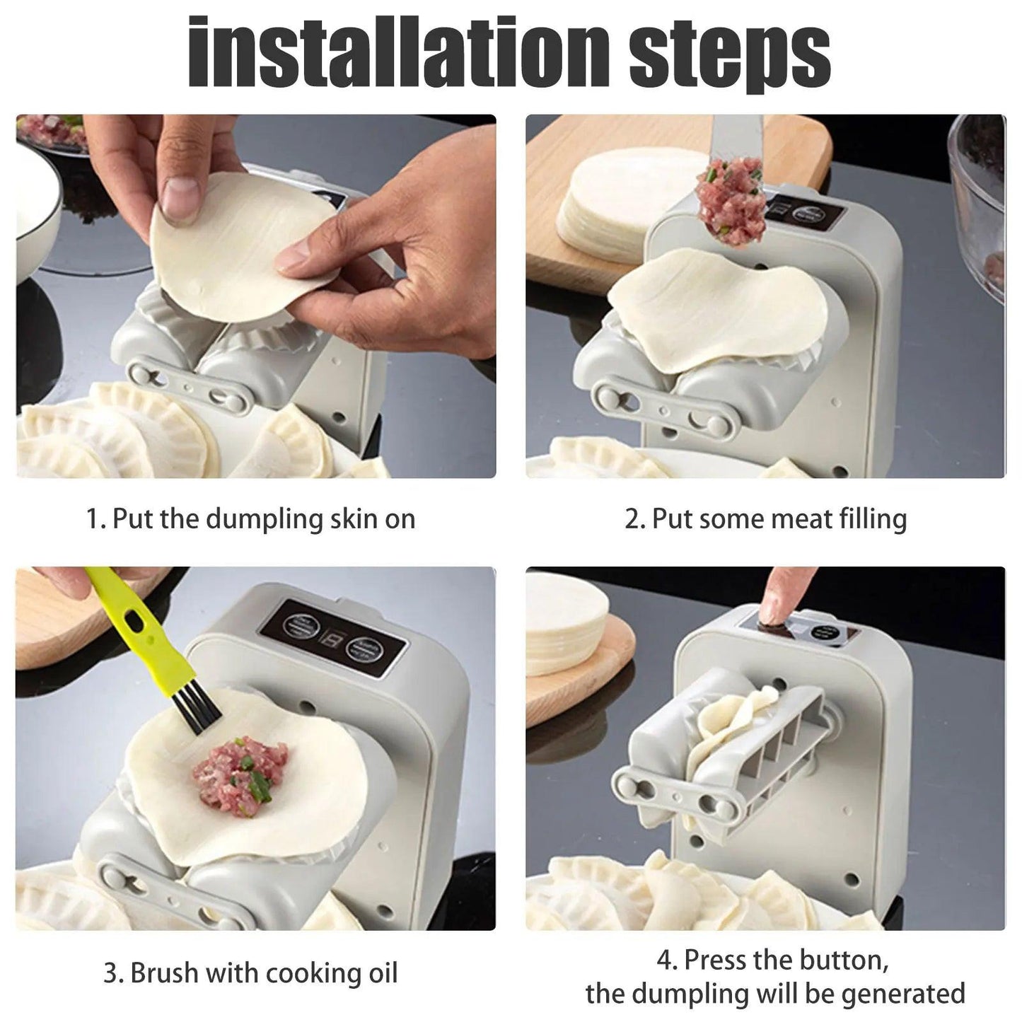 Electric Dumpling Maker – Rechargeable, Dual‑Speed, Design‑Led Efficiency