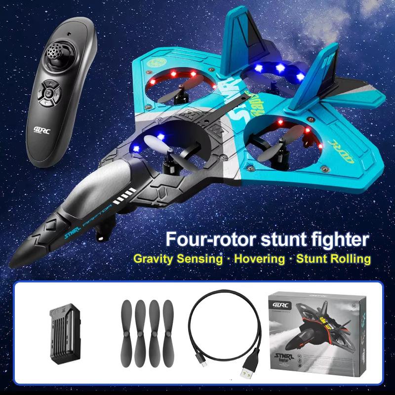 Take Flight with Confidence – V17 Foam RC Plane 2.4G Fighter Jet Glider for Beginners & Hobbyists