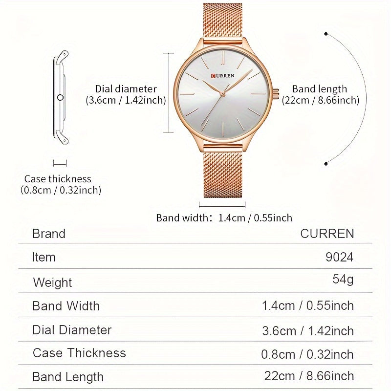 The CURREN Ladies' gold Watch