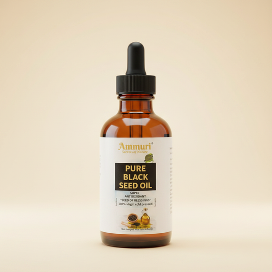 Pure Organic Black Seed Oil for Skin, Hair & Wellness | Ammuri