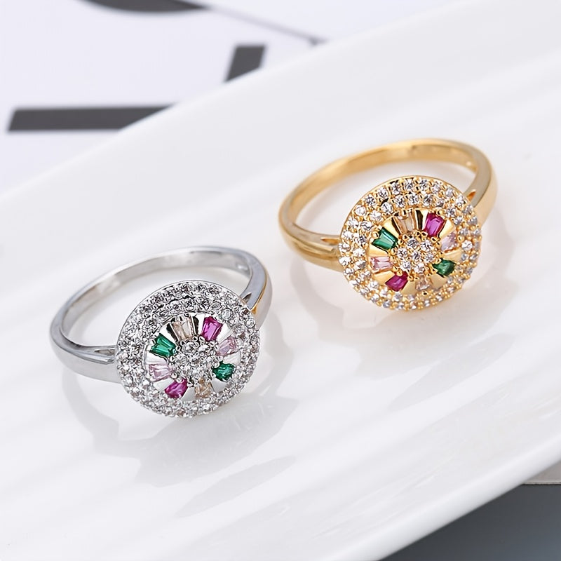 Colorful Zirconia Ring