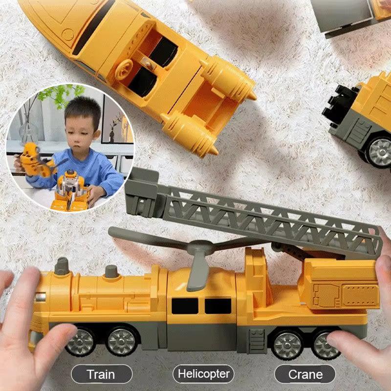 Magnetic Transforming Engineer Car Set – STEM Building Toy for Kids