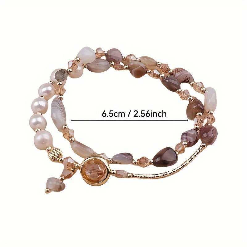 Elegant Layered Beaded Bracelet