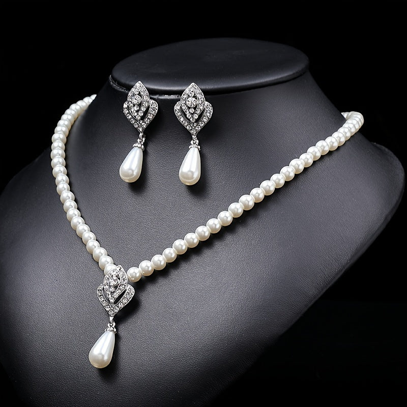 Elegant Boho Simple Style Pearl Jewelry Set