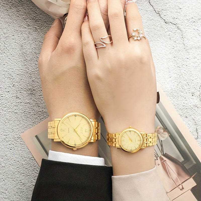 KKY Elegant Golden-Tone Quartz Watch for  Women