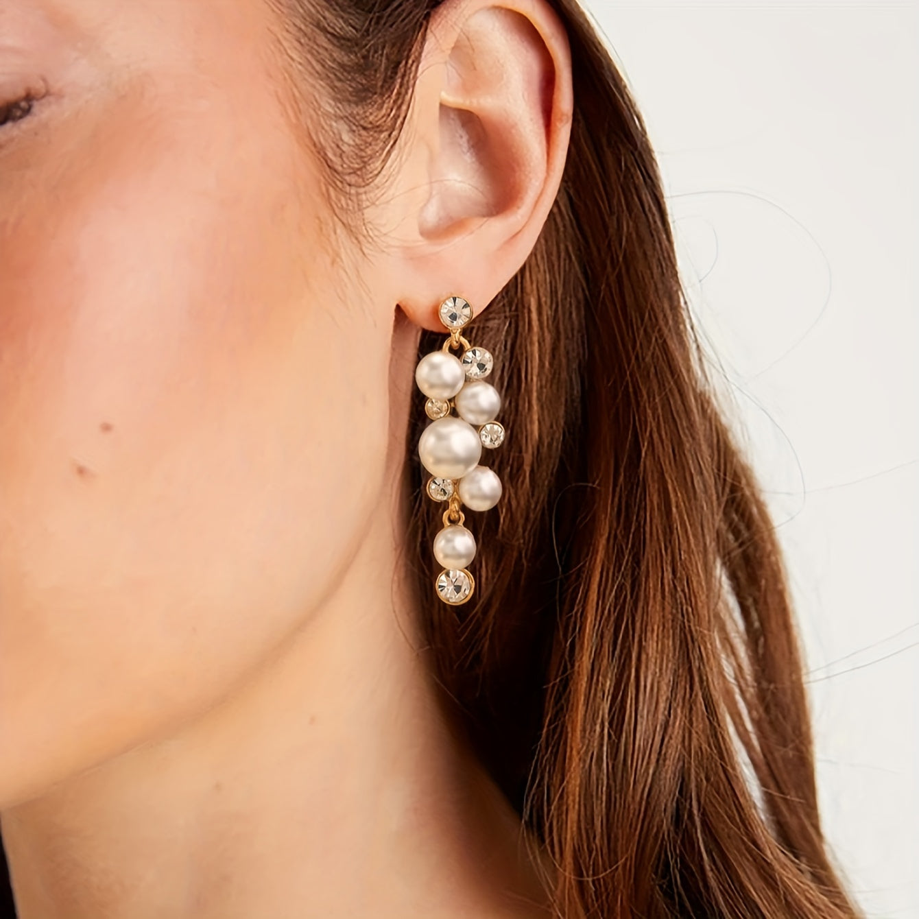 Imitation Pearl Drop Dangle Earrings