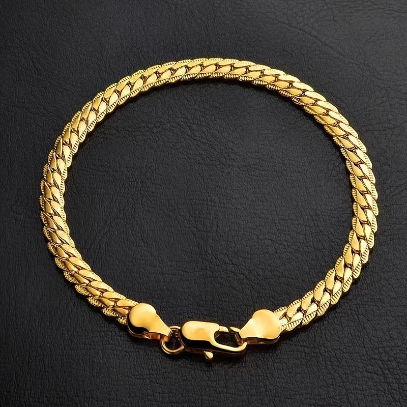 Stylish Men's Gold Bracelet