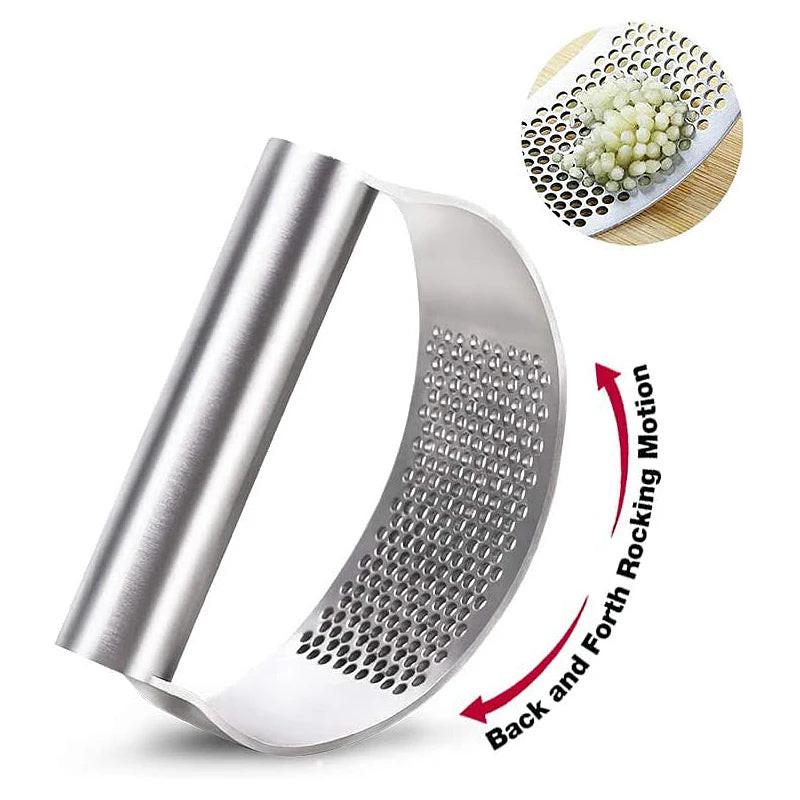 Manual Garlic Press – Rocker‑Style Stainless Steel Crusher