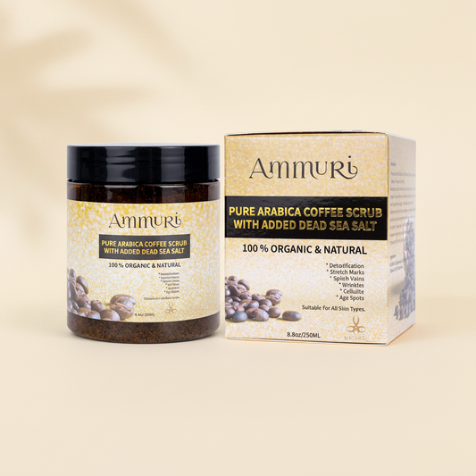 Organic Arabica Coffee Scrub Face Mask for Exfoliation & Glow | Ammuri