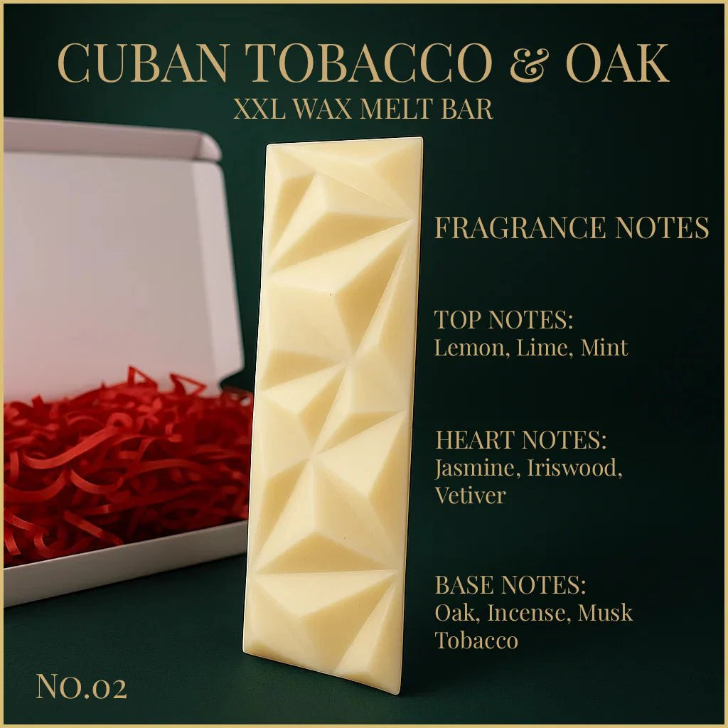 Cuban Tobacco & Oak - XXL Wax Melt Bar 100g