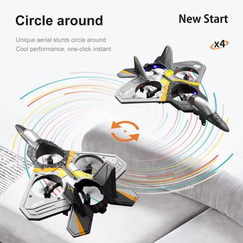 Take Flight with Confidence – V17 Foam RC Plane 2.4G Fighter Jet Glider for Beginners & Hobbyists