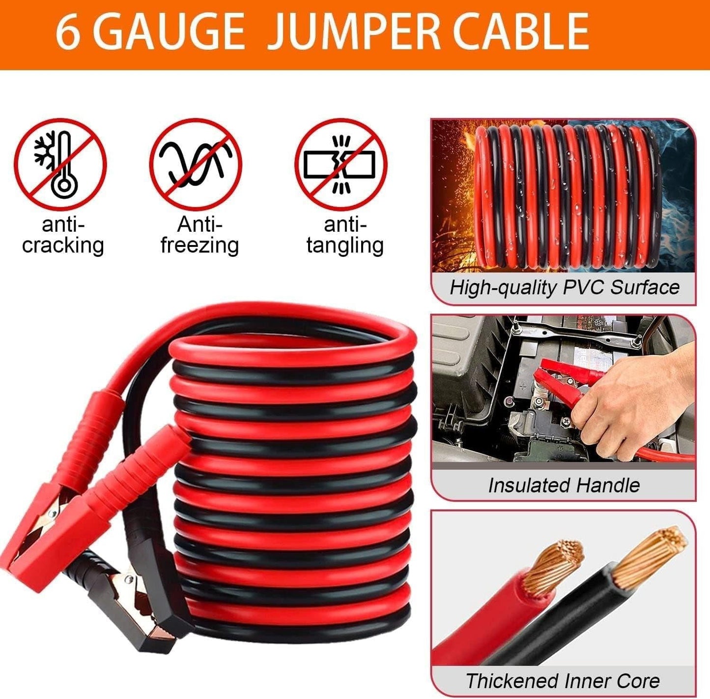 Emergency Car Kit – Complete Roadside Safety & Breakdown Set with Jumper Cables & Safety Gear