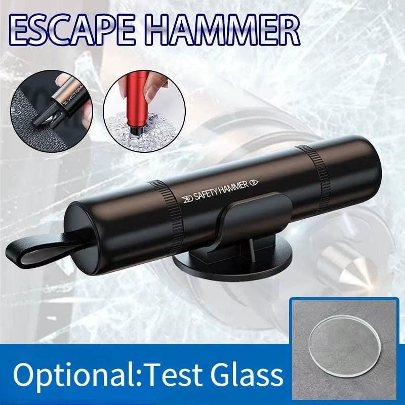 Break Free in Seconds – 2‑in‑1 Car Safety Hammer & Seatbelt Cutter