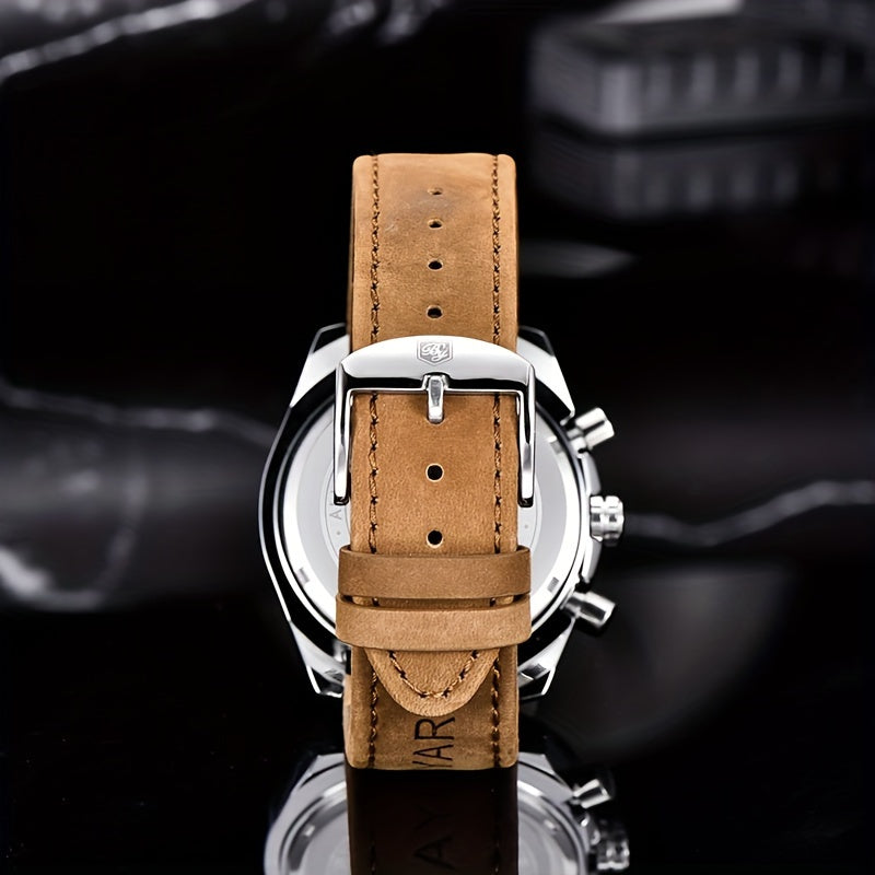 BENYAR Men's Stylish Sports Leather Watch