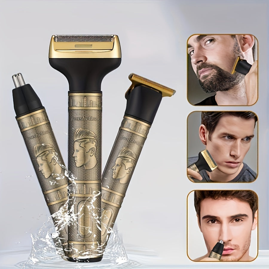 3-in-1 Electric Razor Grooming Kit