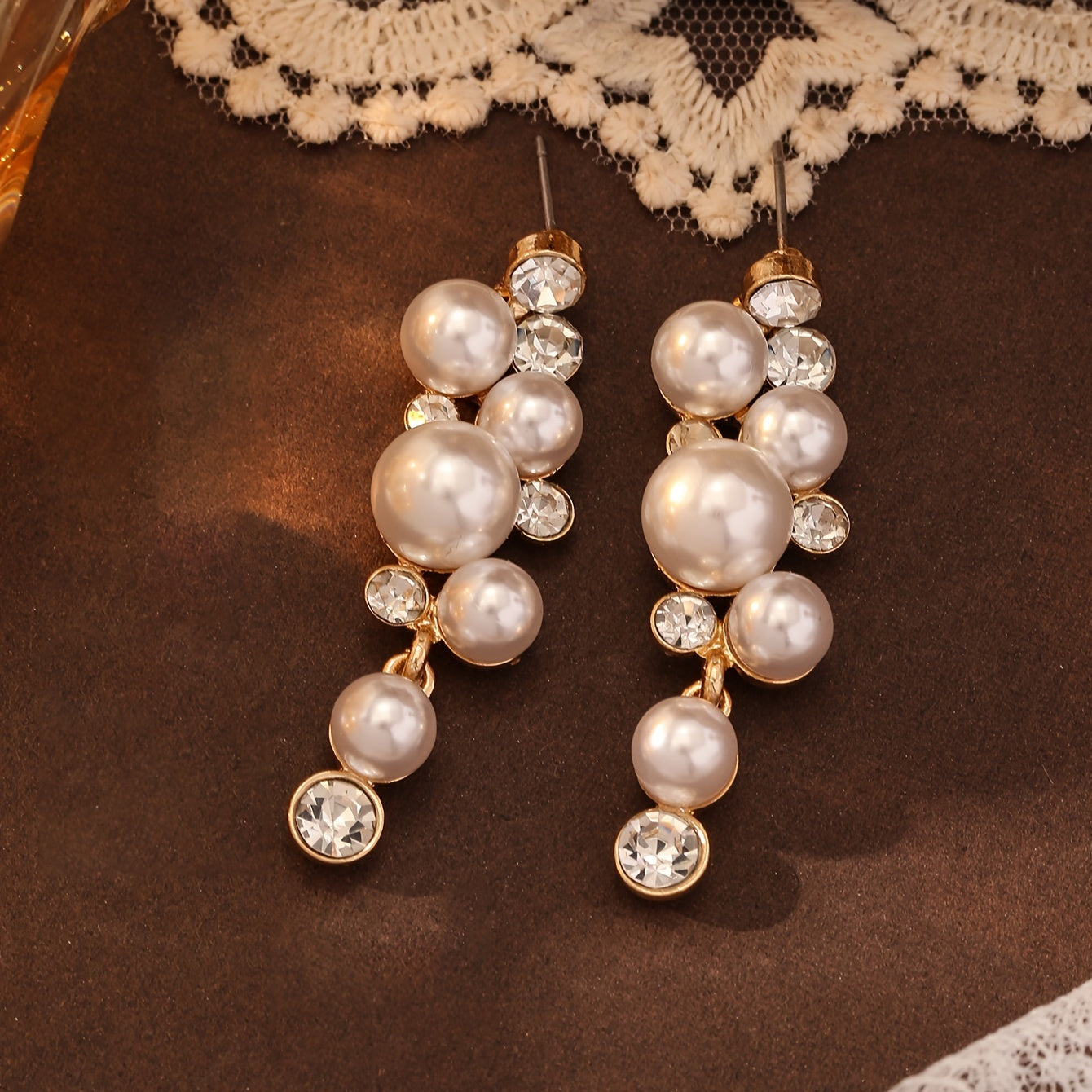 Imitation Pearl Drop Dangle Earrings