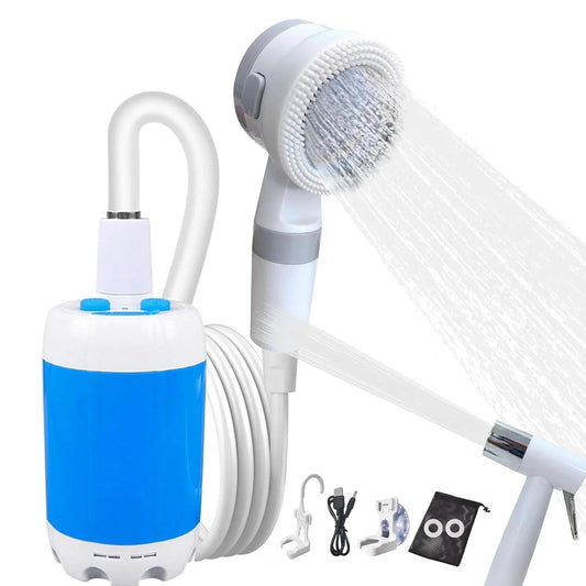 Rechargeable Portable Camping Shower – Waterproof, Digital Display & Travel‑Ready